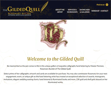 Tablet Screenshot of gildedquill.com